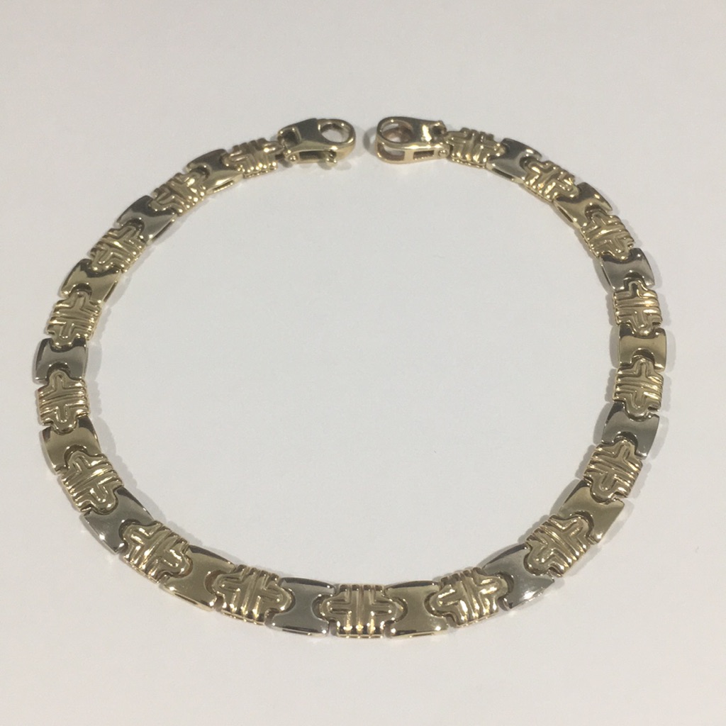 14k Two Tone Gold Bracelet